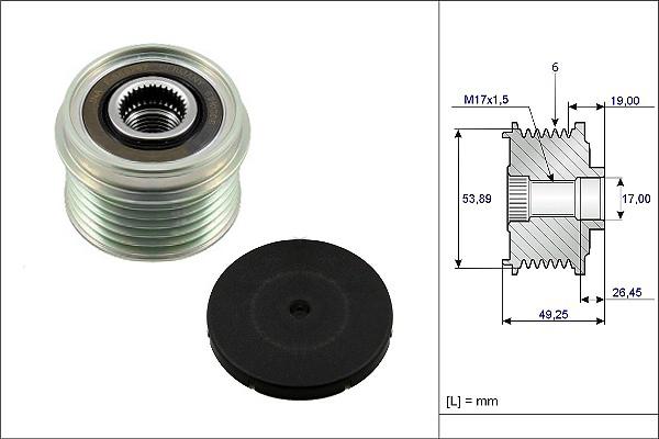 Fispa 455230 - Puleggia cinghia, Alternatore autozon.pro