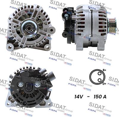 Fispa A12VA0180A2 - Alternatore autozon.pro