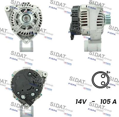 Fispa A12VA0764A2 - Alternatore autozon.pro