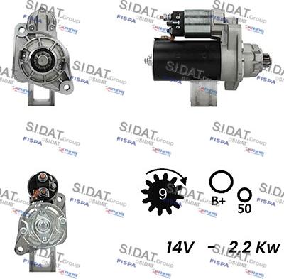 Fispa S12BH0444A2 - Motorino d'avviamento autozon.pro