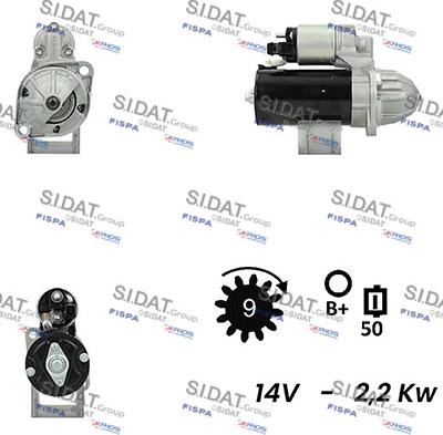 Fispa S12BH0483A2 - Motorino d'avviamento autozon.pro