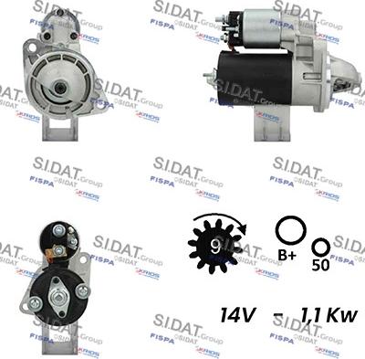 Fispa S12BH0529A2 - Motorino d'avviamento autozon.pro