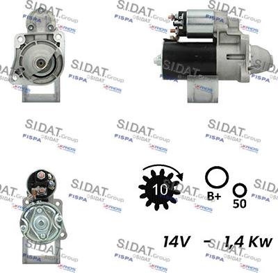 Fispa S12BH0694A2 - Motorino d'avviamento autozon.pro