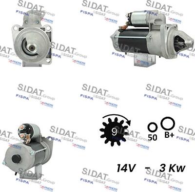 Fispa S12BH0662A2 - Motorino d'avviamento autozon.pro