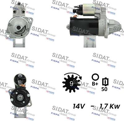 Fispa S12BH0609 - Motorino d'avviamento autozon.pro