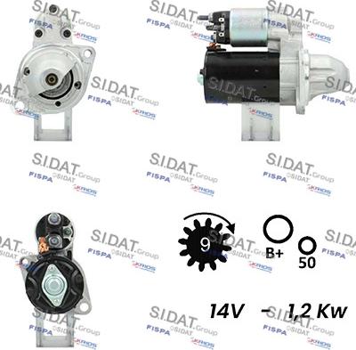 Fispa S12BH0091 - Motorino d'avviamento autozon.pro