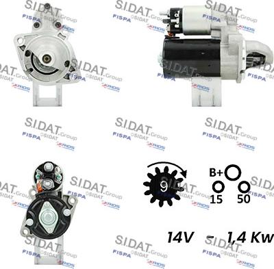 Fispa S12BH0089A2 - Motorino d'avviamento autozon.pro