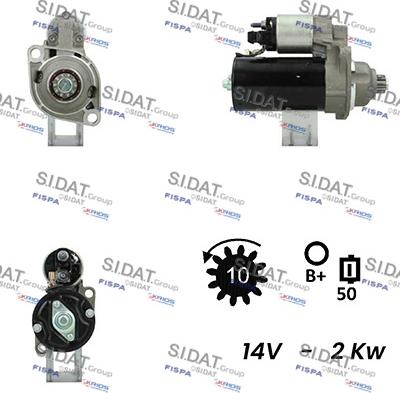 Fispa S12BH0027A2 - Motorino d'avviamento autozon.pro