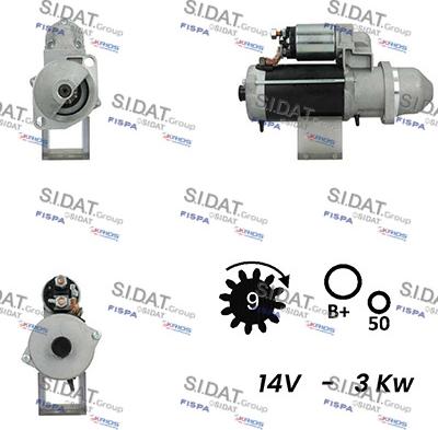 Fispa S12BH0304A2 - Motorino d'avviamento autozon.pro