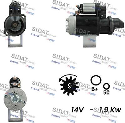 Fispa S12BH0302A2 - Motorino d'avviamento autozon.pro