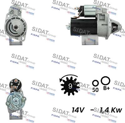 Fispa S12BH0259A2 - Motorino d'avviamento autozon.pro