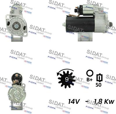 Fispa S12BH0255A2 - Motorino d'avviamento autozon.pro