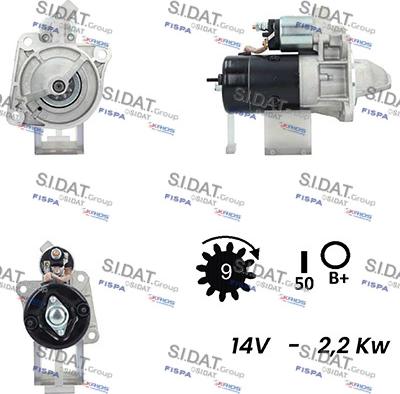 Fispa S12BH0262A2 - Motorino d'avviamento autozon.pro