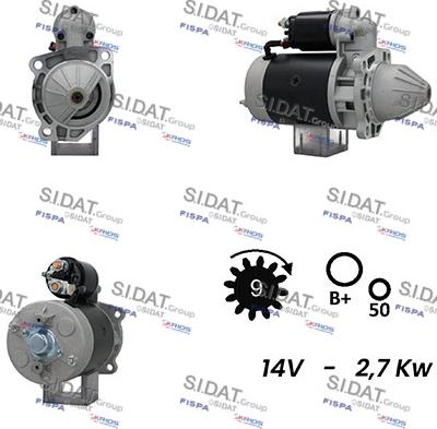 Fispa S12BH0277A2 - Motorino d'avviamento autozon.pro