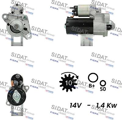 Fispa S12BH0742A2 - Motorino d'avviamento autozon.pro