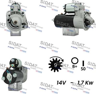 Fispa S12BH0738A2 - Motorino d'avviamento autozon.pro