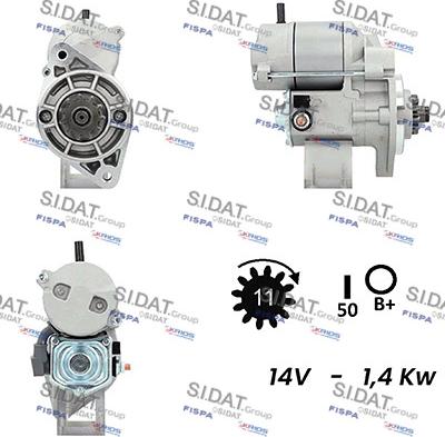 Fispa S12DE0489A2 - Motorino d'avviamento autozon.pro