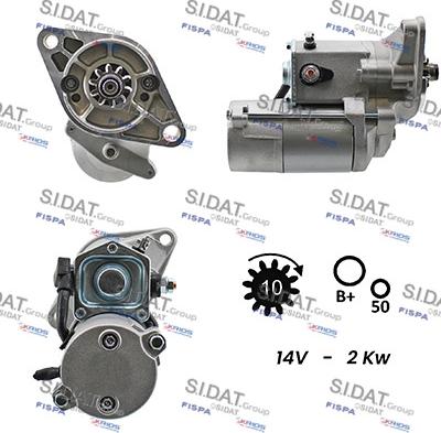 Fispa S12DE0593A2 - Motorino d'avviamento autozon.pro