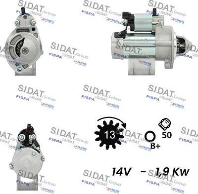 Fispa S12DE0559A2 - Motorino d'avviamento autozon.pro