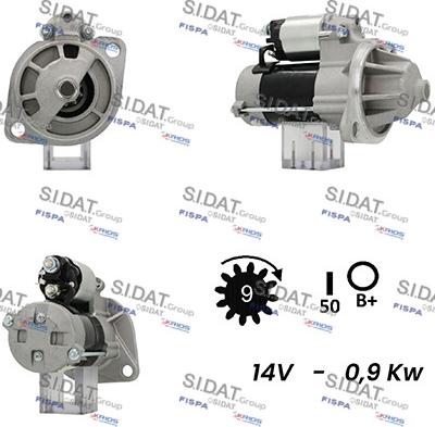 Fispa S12DE0507A2 - Motorino d'avviamento autozon.pro