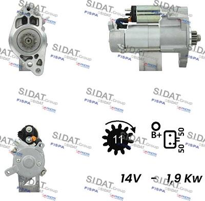 Fispa S12DE0651A2 - Motorino d'avviamento autozon.pro