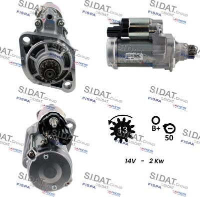 Fispa S12DE0633 - Motorino d'avviamento autozon.pro