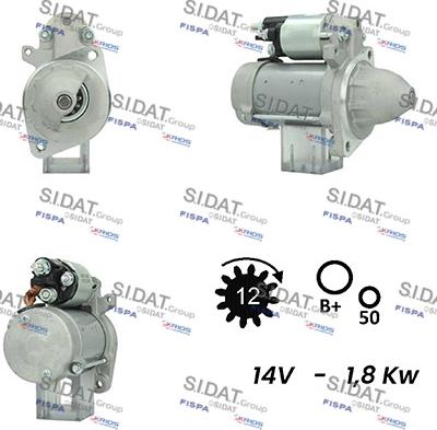 Fispa S12DE0678A2 - Motorino d'avviamento autozon.pro