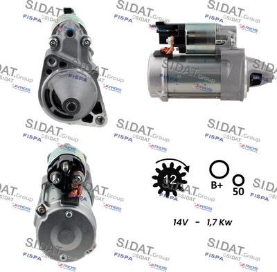 Fispa S12DE0049 - Motorino d'avviamento autozon.pro