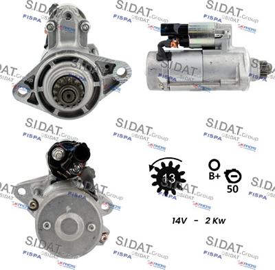 Fispa S12DE0145 - Motorino d'avviamento autozon.pro