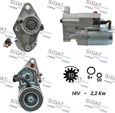 Fispa S12DE0347A2 - Motorino d'avviamento autozon.pro