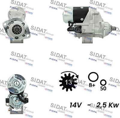 Fispa S12DE0356A2 - Motorino d'avviamento autozon.pro