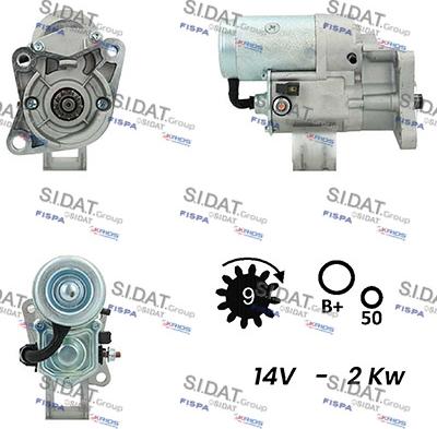 Fispa S12DE0321A2 - Motorino d'avviamento autozon.pro