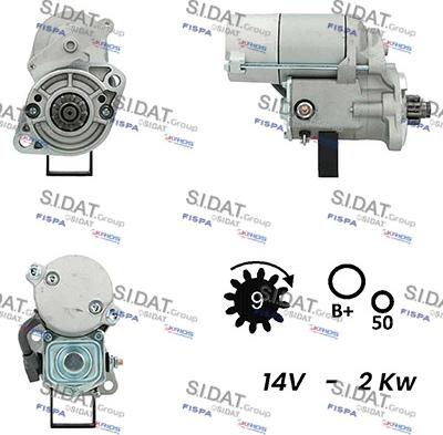 Fispa S12DE0296A2 - Motorino d'avviamento autozon.pro