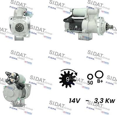 Fispa S12DR0471A2 - Motorino d'avviamento autozon.pro