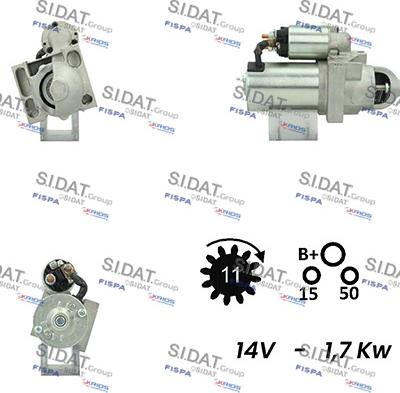 Fispa S12DR0307A2 - Motorino d'avviamento autozon.pro