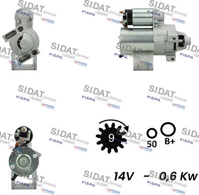 Fispa S12DR0375A2 - Motorino d'avviamento autozon.pro