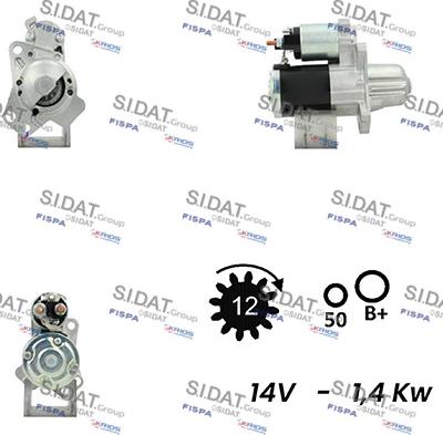 Fispa S12MH0540A2 - Motorino d'avviamento autozon.pro