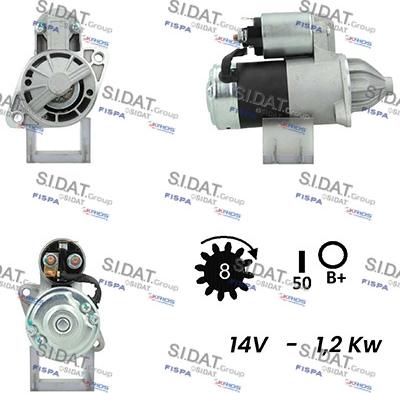 Fispa S12MH0547A2 - Motorino d'avviamento autozon.pro