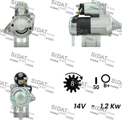 Fispa S12MH0335A2 - Motorino d'avviamento autozon.pro