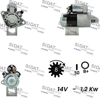 Fispa S12MH0331A2 - Motorino d'avviamento autozon.pro