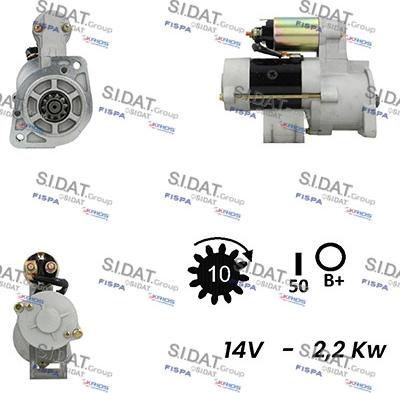 Fispa S12MH0211A2 - Motorino d'avviamento autozon.pro