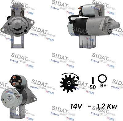 Fispa S12MH0222A2 - Motorino d'avviamento autozon.pro