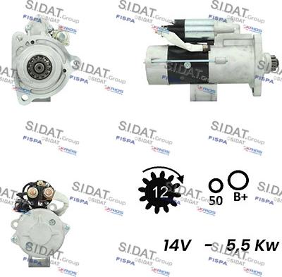 Fispa S12MH0780A2 - Motorino d'avviamento autozon.pro