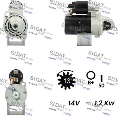 Fispa S12ML0721A2 - Motorino d'avviamento autozon.pro