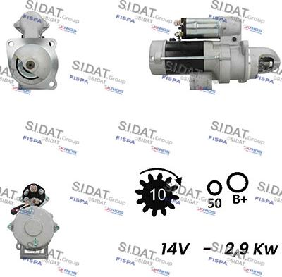 Fispa S12NK0355A2 - Motorino d'avviamento autozon.pro