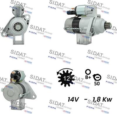 Fispa S12VA0447A2 - Motorino d'avviamento autozon.pro