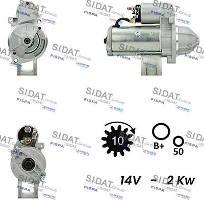 Fispa S12VA0010A2 - Motorino d'avviamento autozon.pro