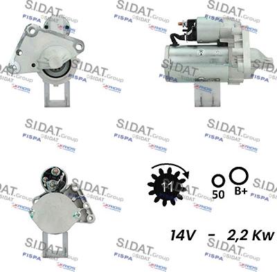 Fispa S12VA0153A2 - Motorino d'avviamento autozon.pro