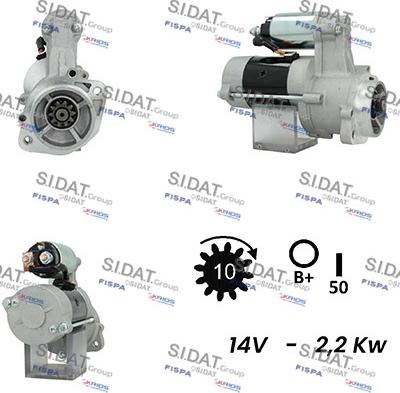 Fispa S12VA0174A2 - Motorino d'avviamento autozon.pro