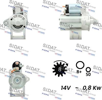 Fispa S12VA0240 - Motorino d'avviamento autozon.pro